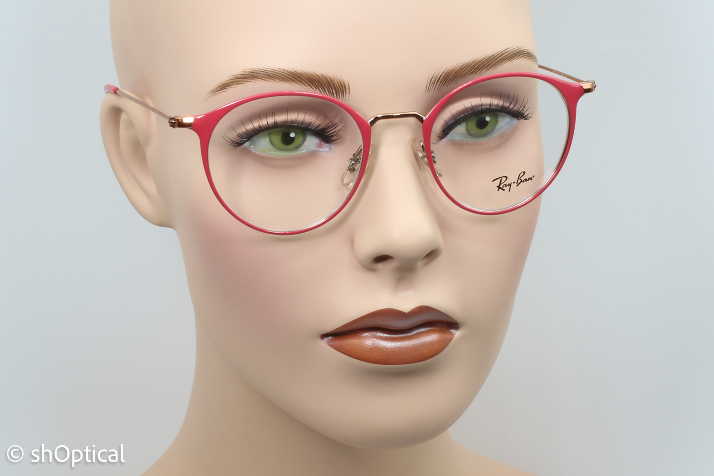 Rayban RB6378  Unisex Round Glasses Frame Red 49mm