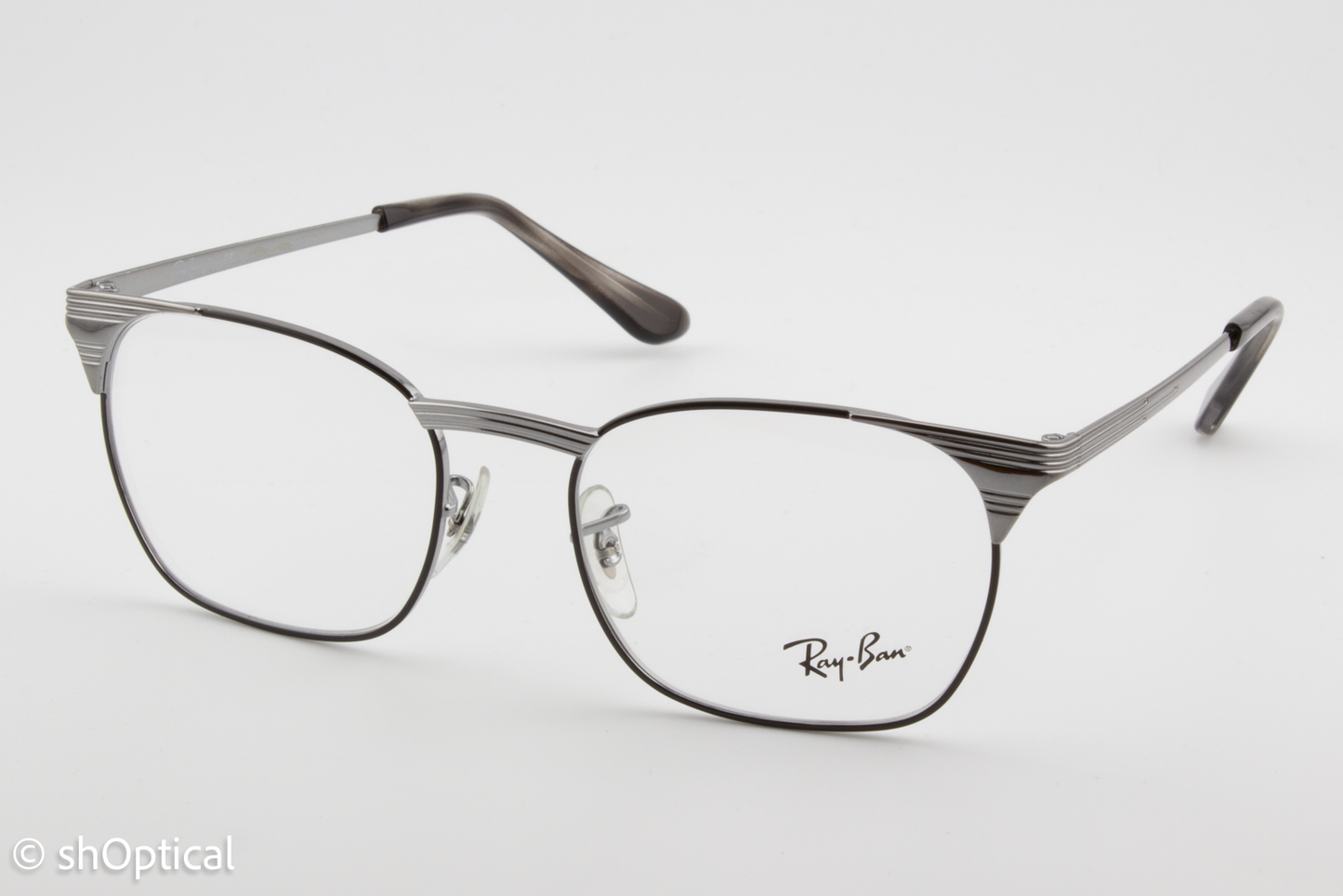 Rayban RB6386  Male Square Glasses Frame Gunmetal 51mm