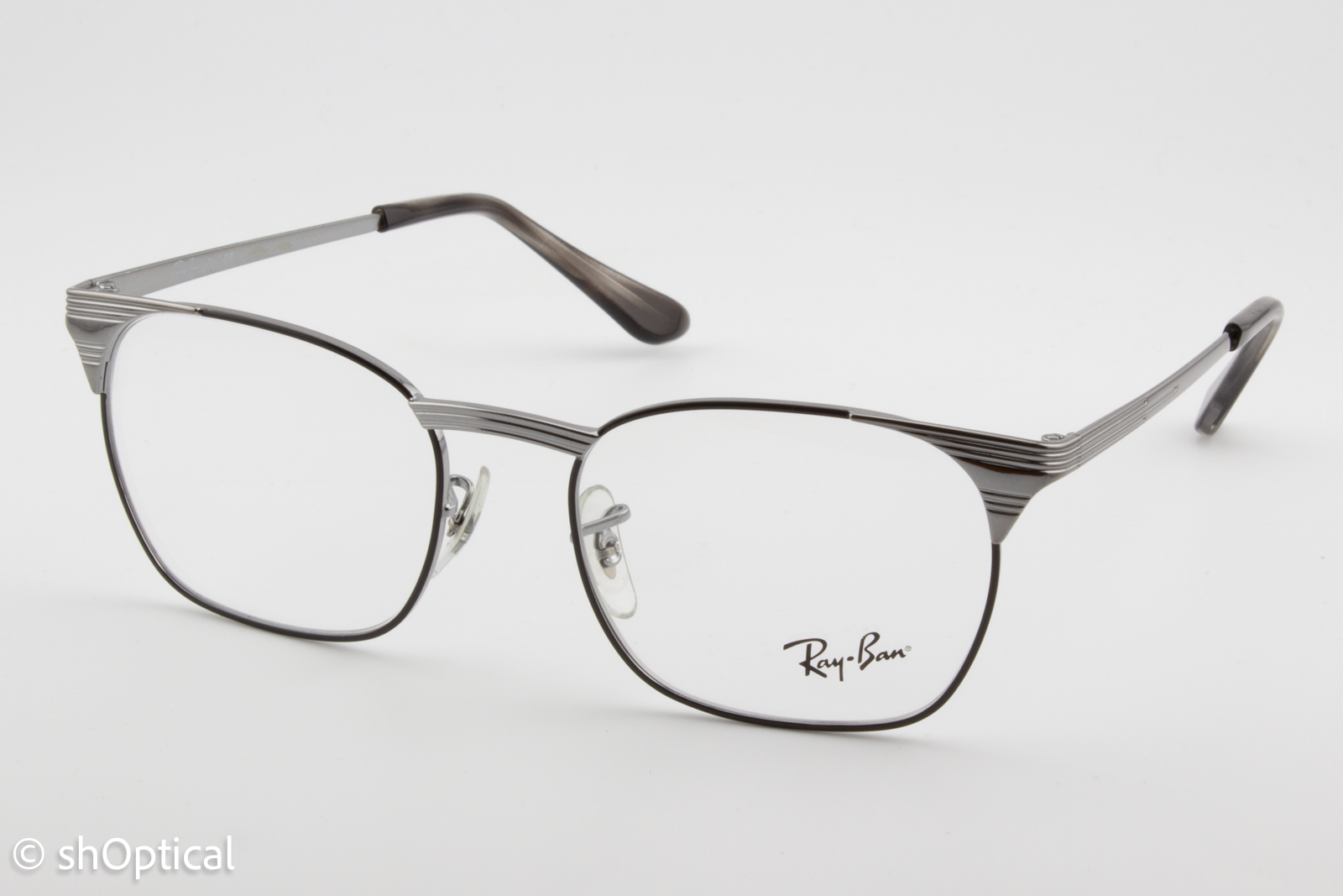 Rayban RB6386  Male Square Glasses Frame Gunmetal 51mm