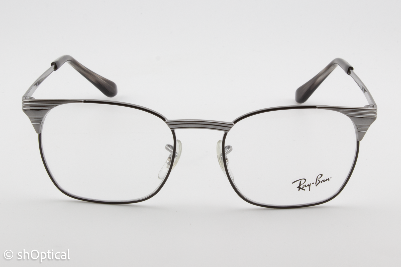 Rayban RB6386  Male Square Glasses Frame Gunmetal 51mm