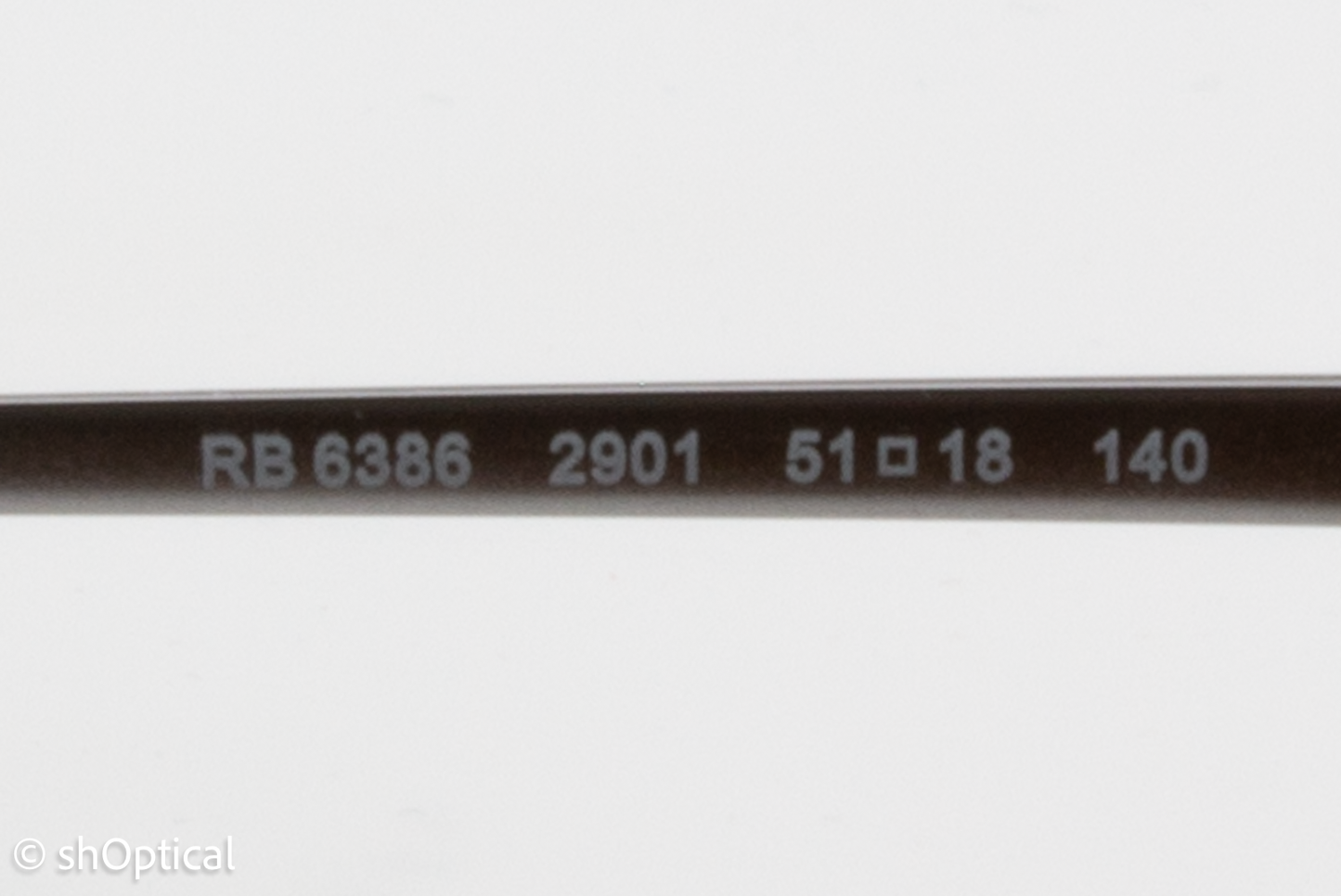 Rayban RB6386  Male Square Glasses Frame Gunmetal 51mm