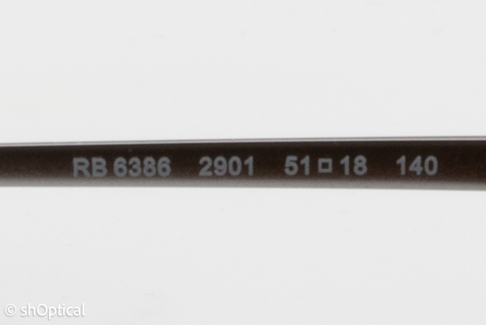 Rayban RB6386  Male Square Glasses Frame Gunmetal 51mm