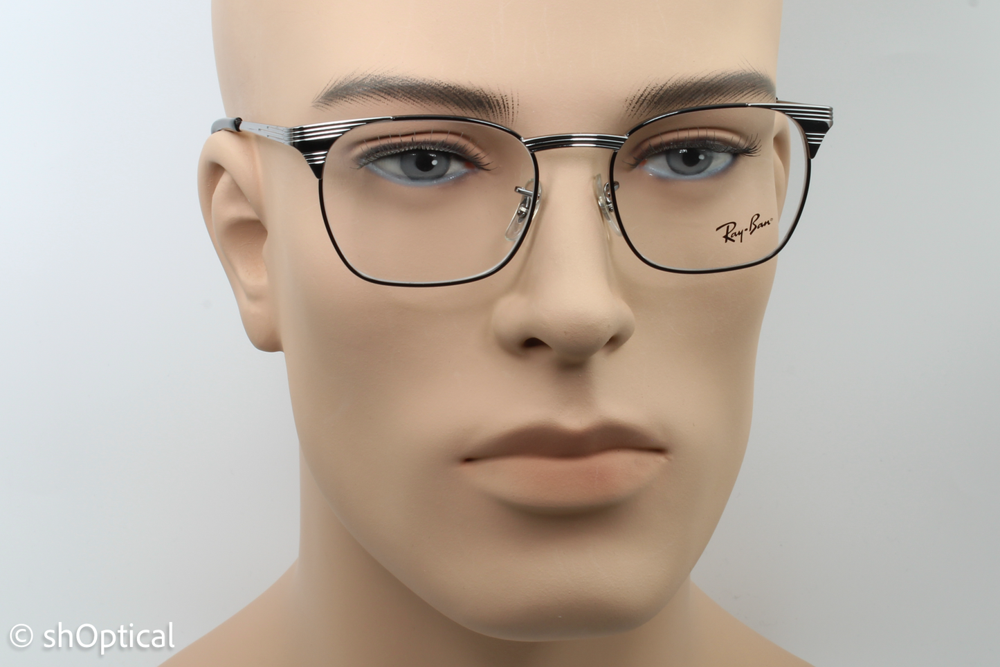 Rayban RB6386  Male Square Glasses Frame Gunmetal 51mm