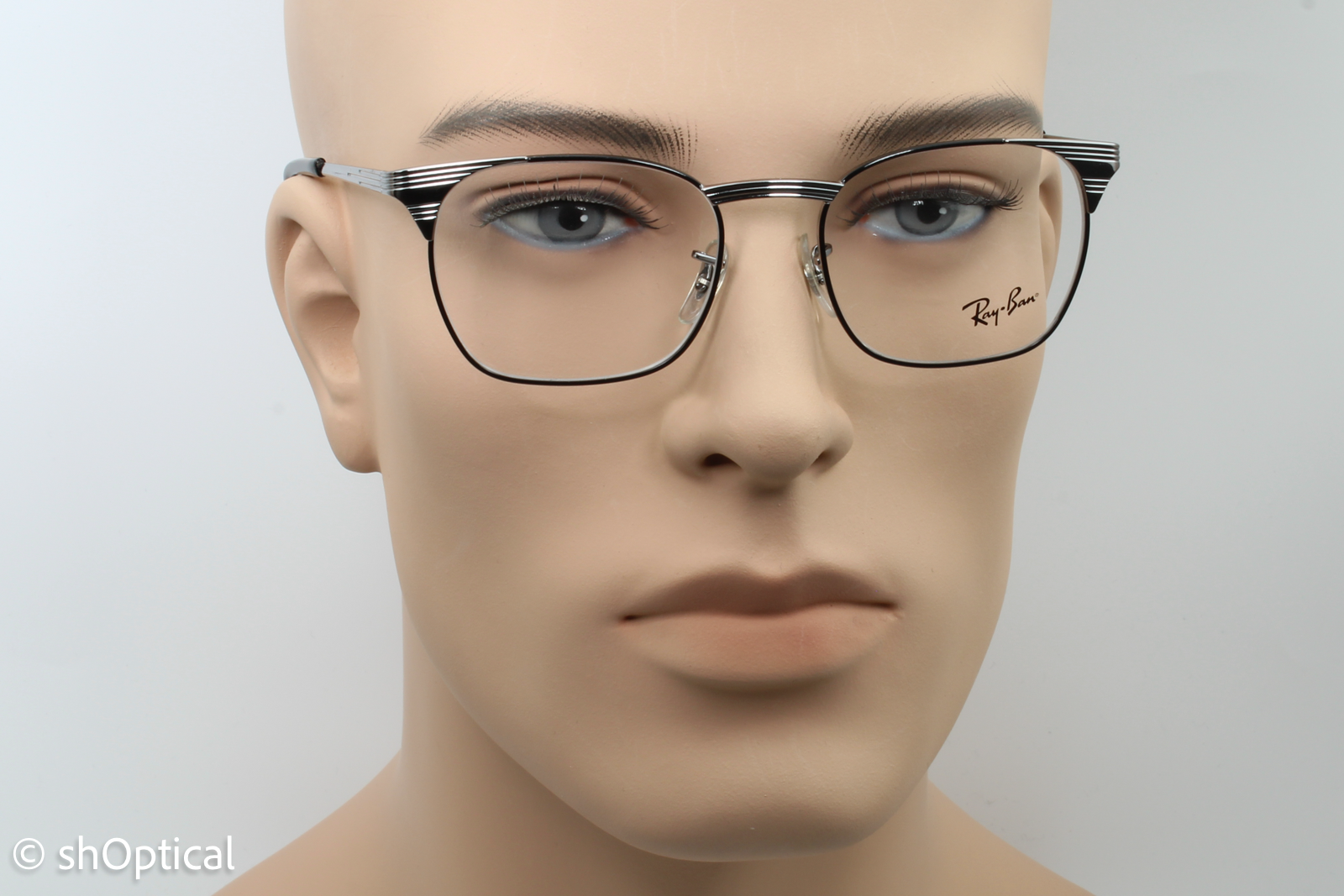 Rayban RB6386  Male Square Glasses Frame Gunmetal 51mm