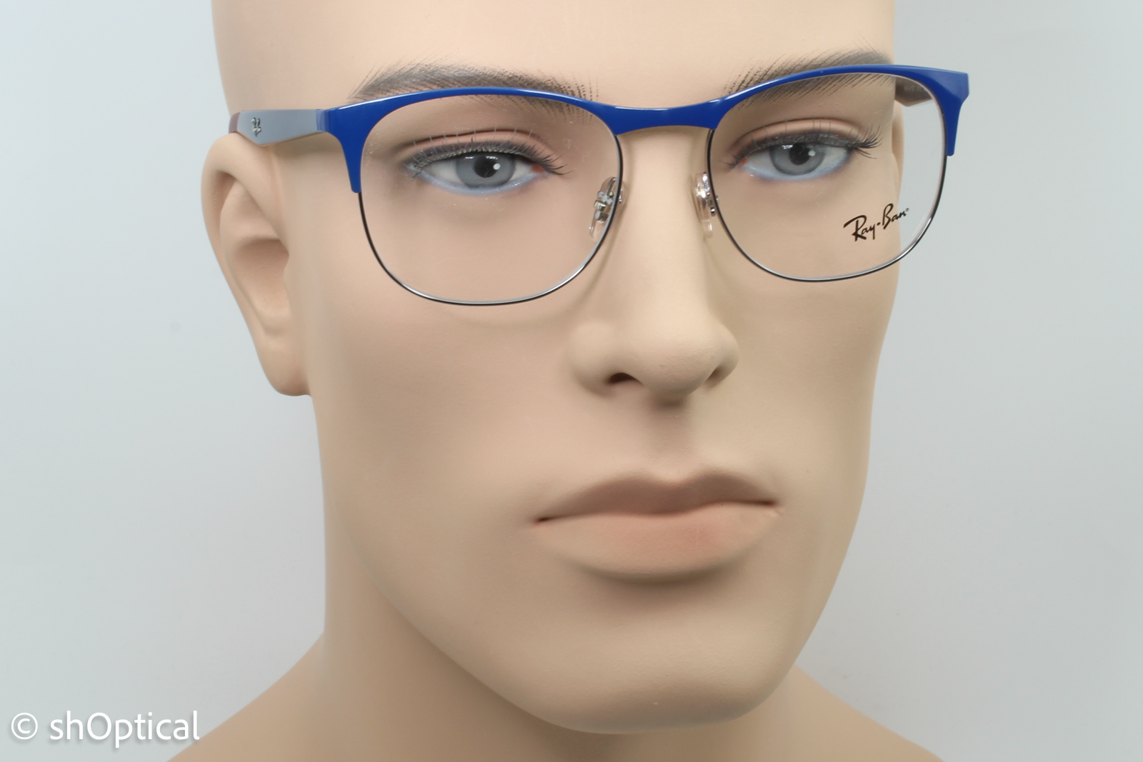 Rayban RB6412  Unisex Square Glasses Frame Blue 52mm