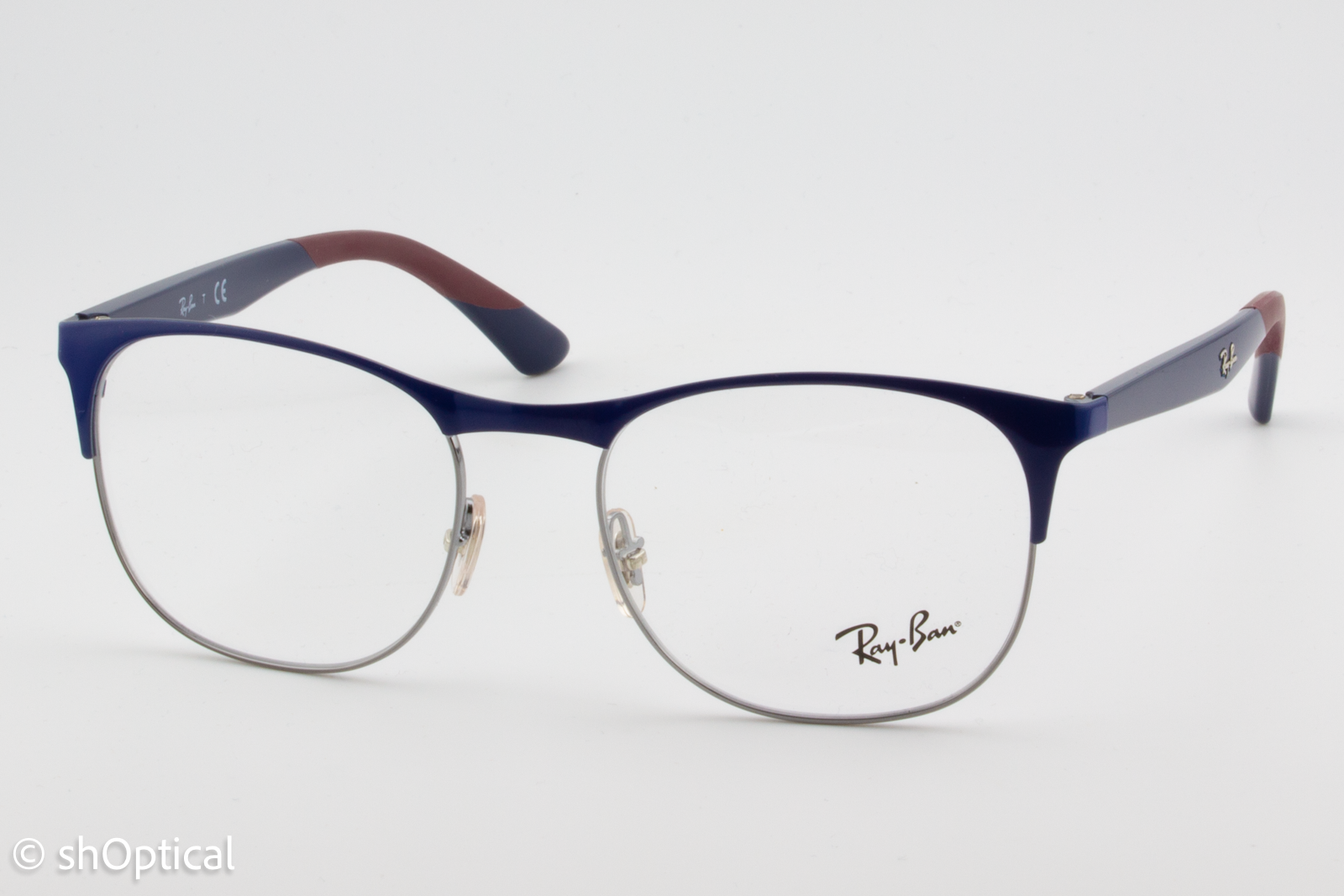 Rayban RB6412  Unisex Square Glasses Frame Blue 52mm