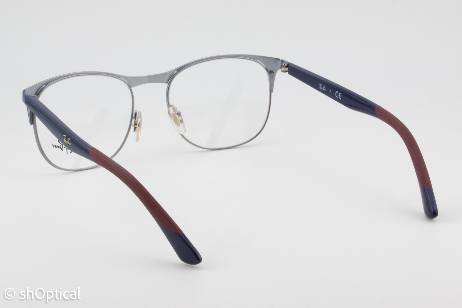 Rayban RB6412  Unisex Square Glasses Frame Blue 52mm
