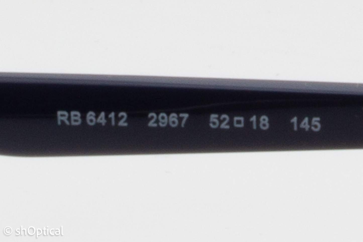 Rayban RB6412  Unisex Square Glasses Frame Blue 52mm