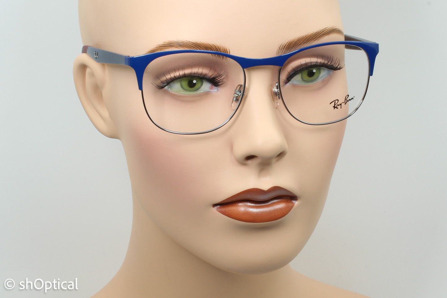 Rayban RB6412  Unisex Square Glasses Frame Blue 52mm