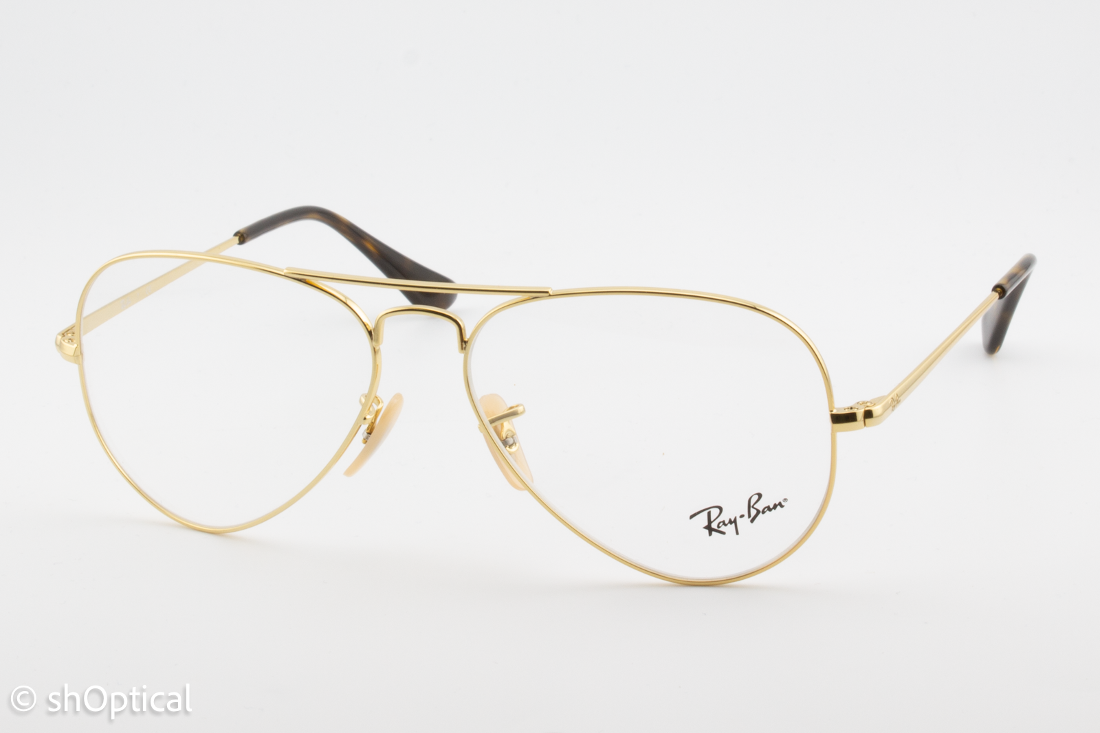 Rayban RB6489  Unisex Aviator Glasses Frame Gold 55mm