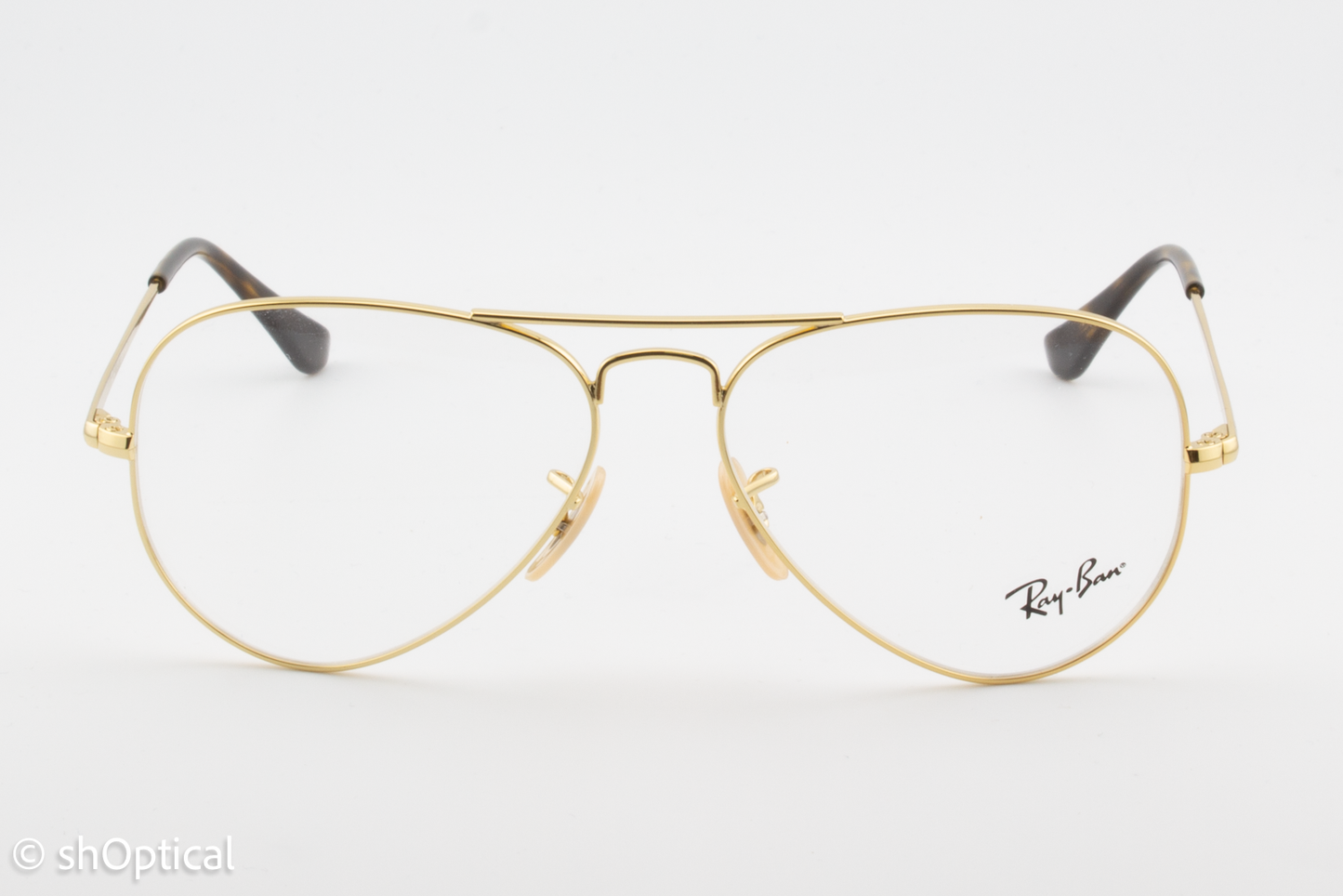 Rayban RB6489  Unisex Aviator Glasses Frame Gold 55mm