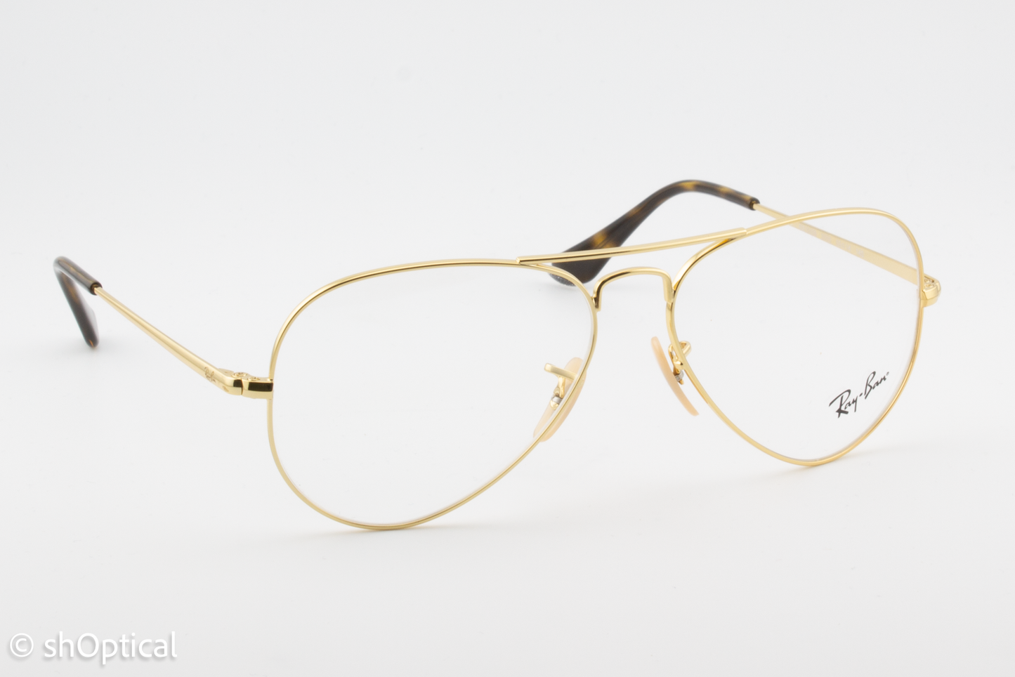 Rayban RB6489  Unisex Aviator Glasses Frame Gold 55mm