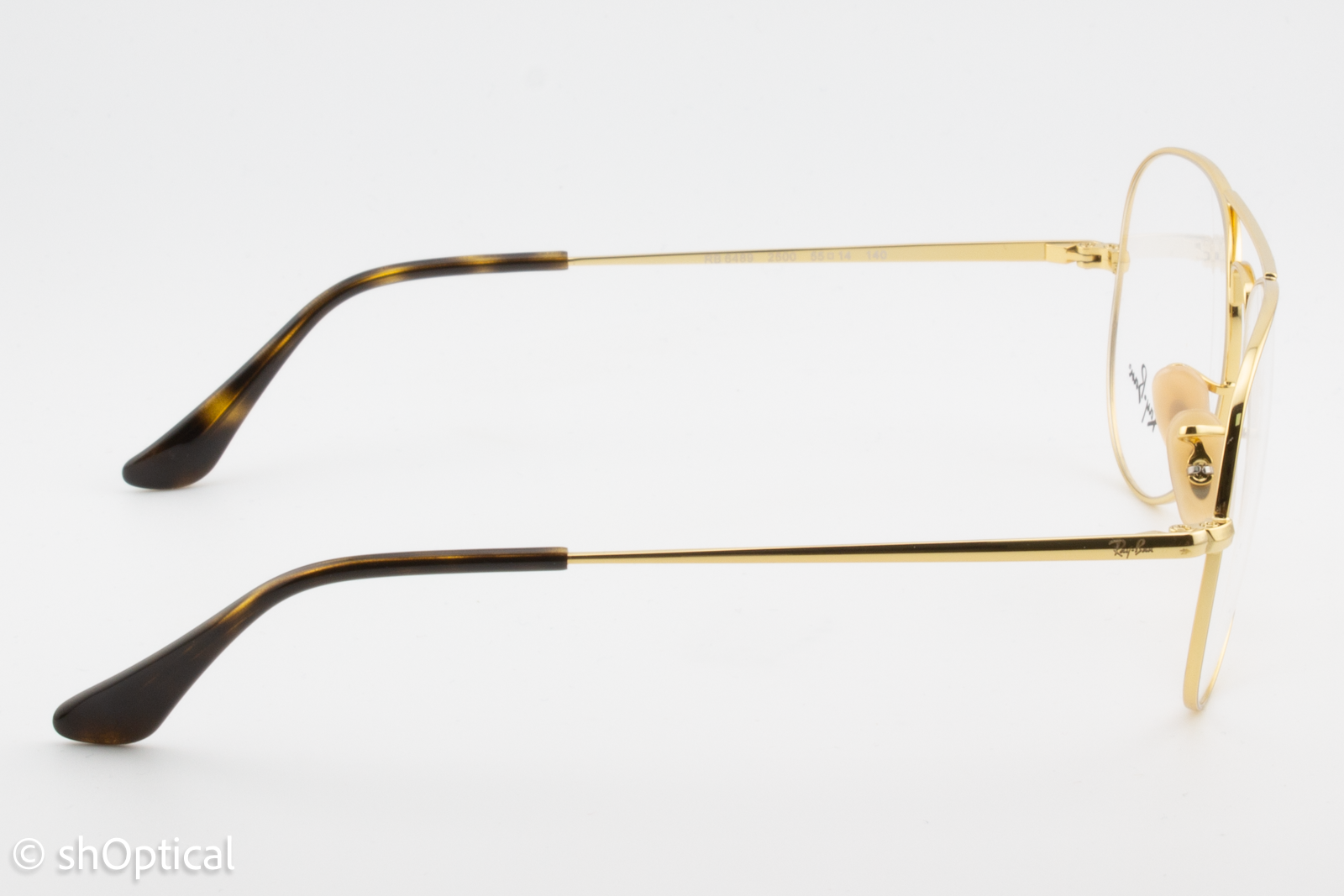 Rayban RB6489  Unisex Aviator Glasses Frame Gold 55mm