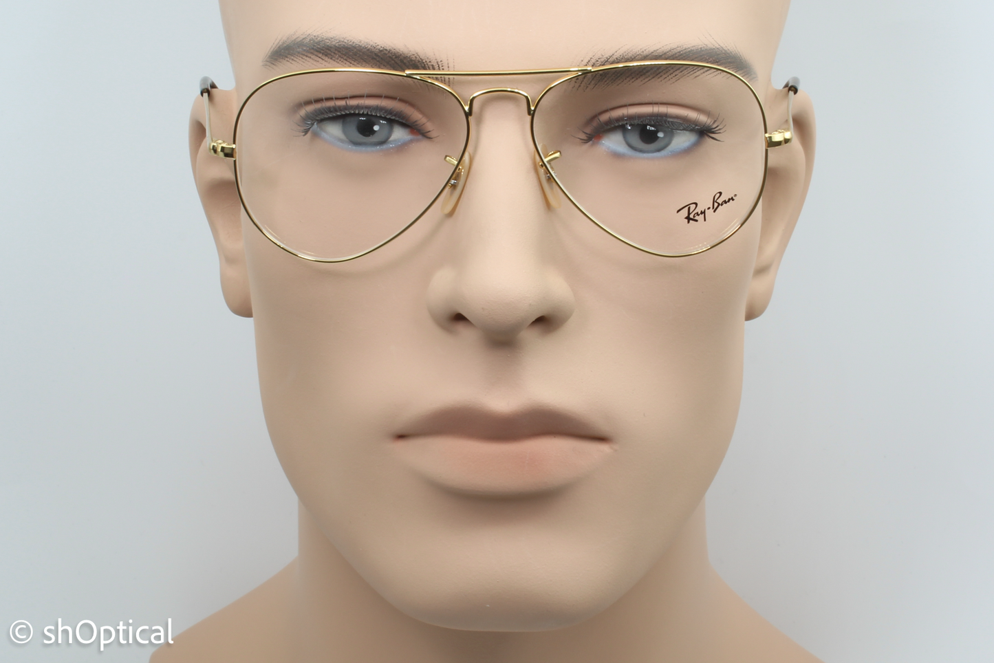 Rayban RB6489  Unisex Aviator Glasses Frame Gold 55mm