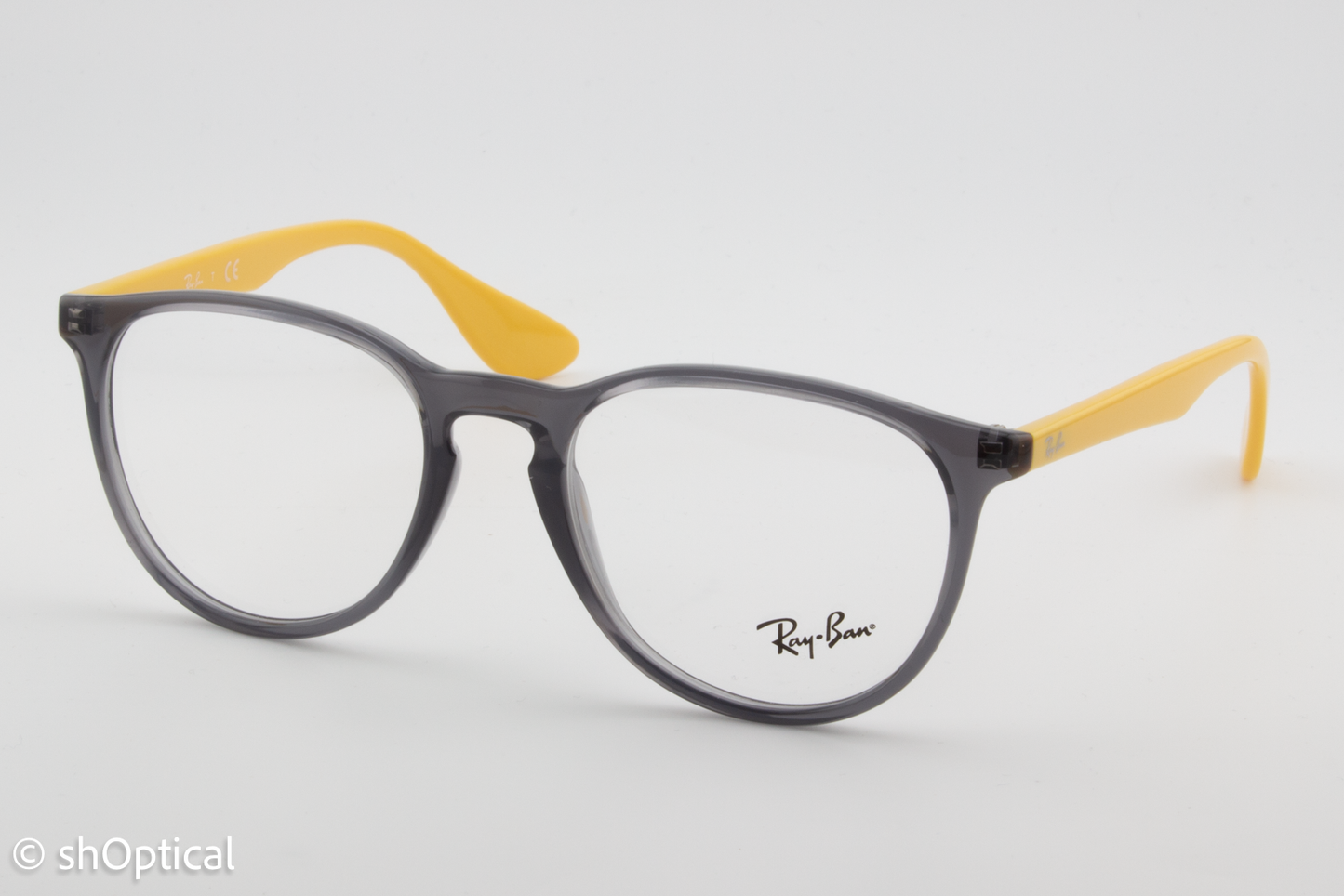 Rayban RB7046  Unisex Round Glasses Frame Opal Grey 51mm