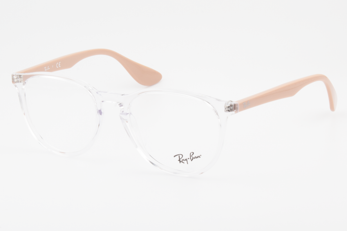 Rayban RB7046 Erika  Unisex Round Glasses Frame Polished Transparent 51mm