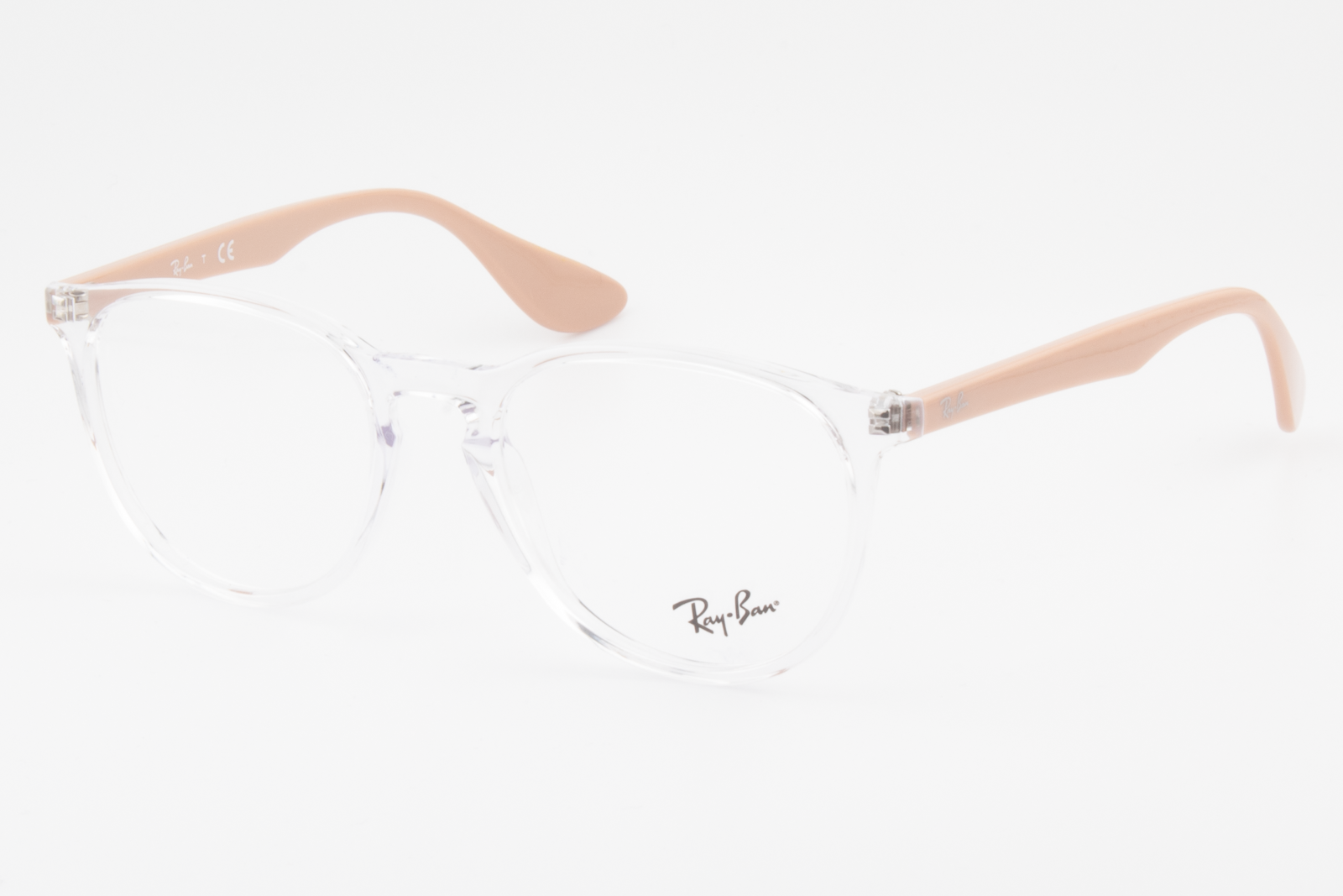 Rayban RB7046 Erika  Unisex Round Glasses Frame Polished Transparent 51mm