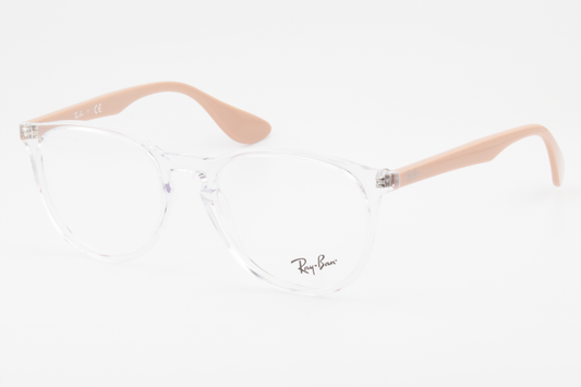 Rayban RB7046 Erika  Unisex Round Glasses Frame Polished Transparent 51mm