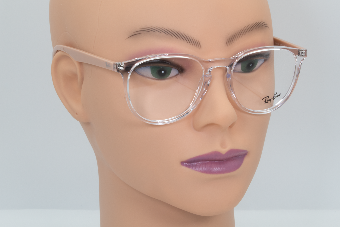 Rayban RB7046 Erika  Unisex Round Glasses Frame Polished Transparent 51mm