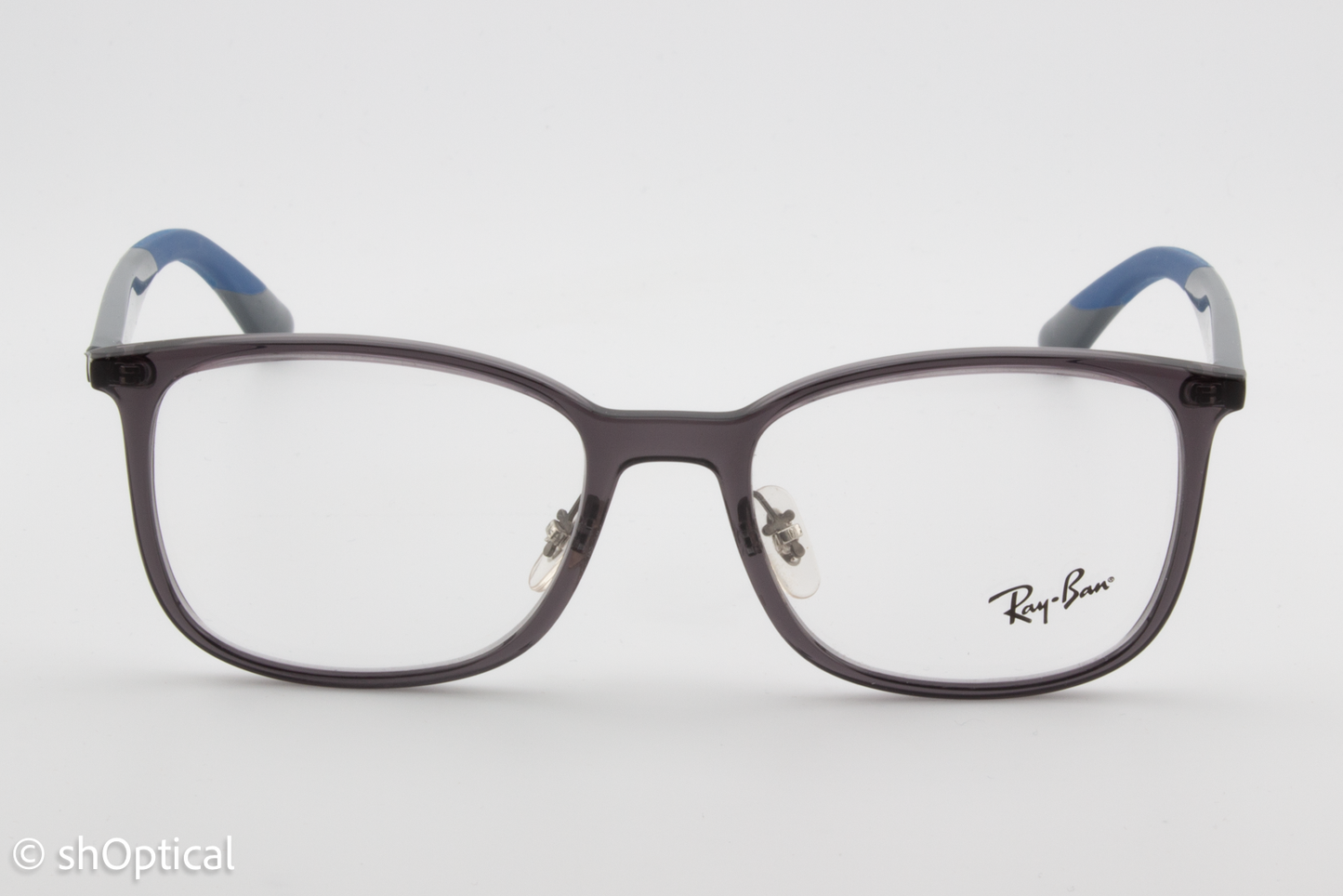 Rayban RB7142  Male Square Glasses Frame Transparent Grey 52mm