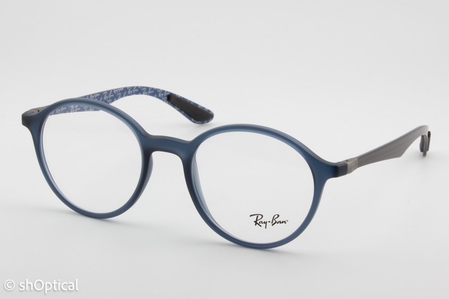 Rayban RB8904  Male Round Glasses Frame Blue and Black 50mm