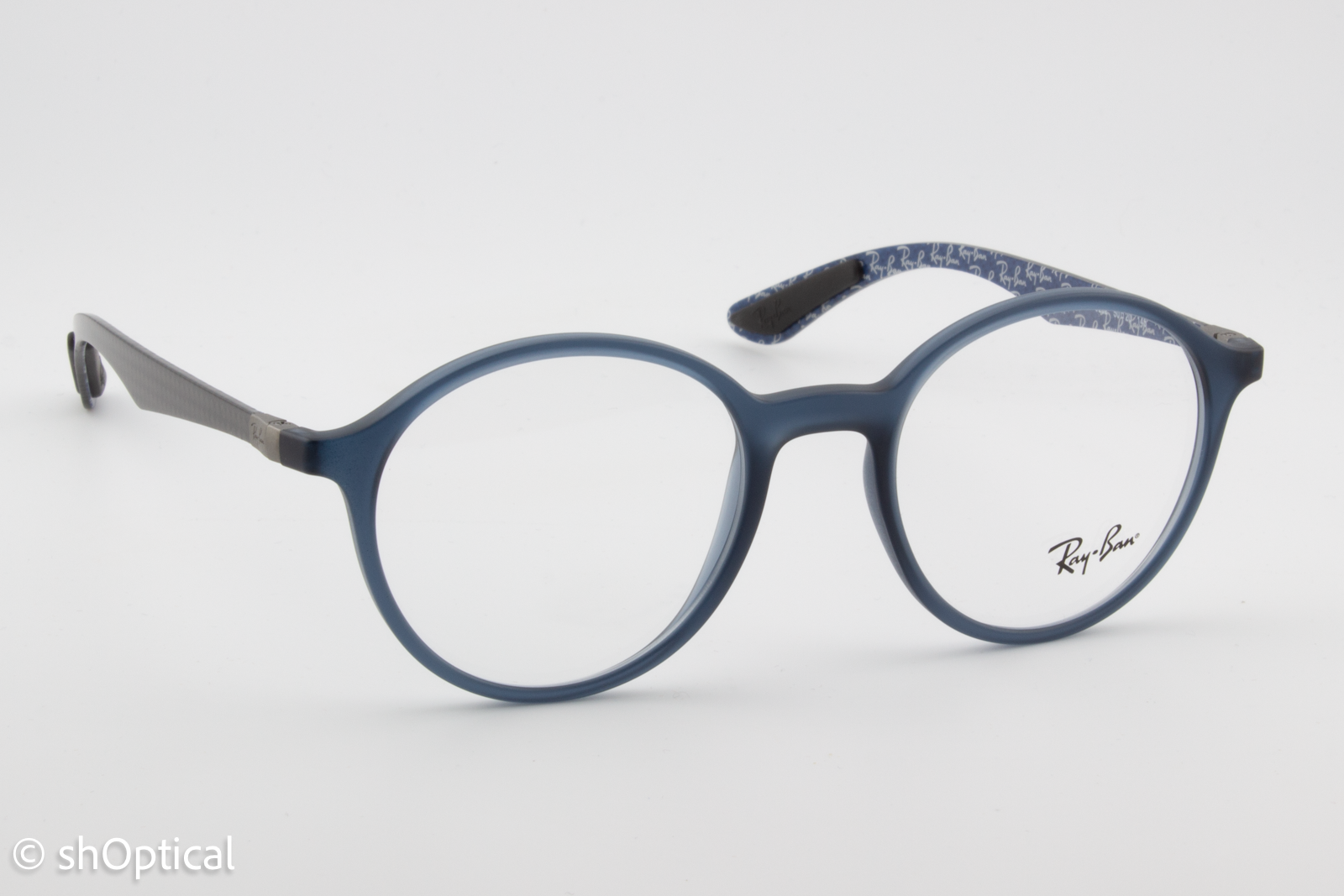 Rayban RB8904  Male Round Glasses Frame Blue and Black 50mm