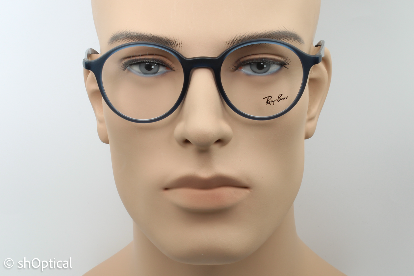 Rayban RB8904  Male Round Glasses Frame Blue and Black 50mm