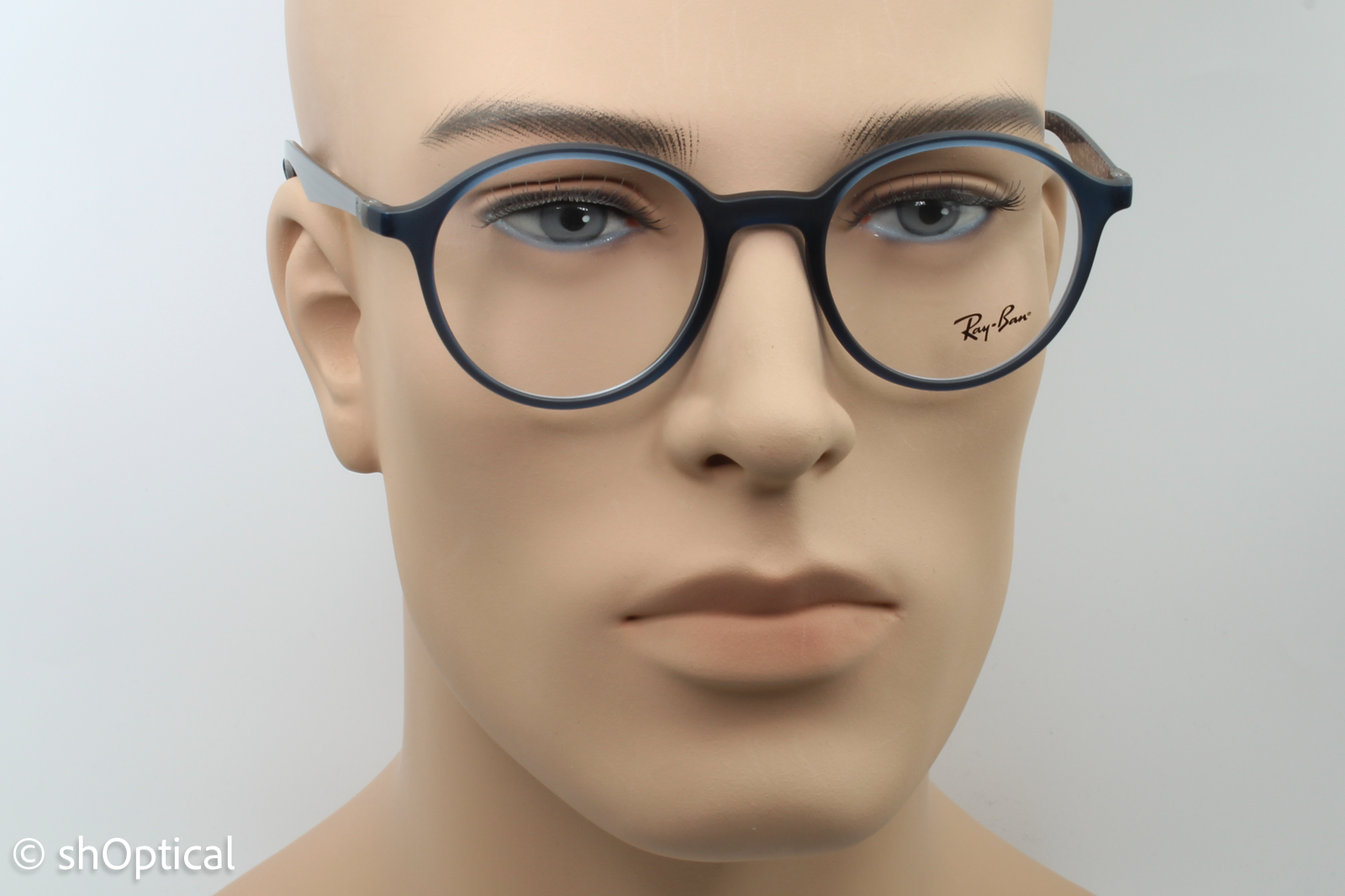 Rayban RB8904  Male Round Glasses Frame Blue and Black 50mm