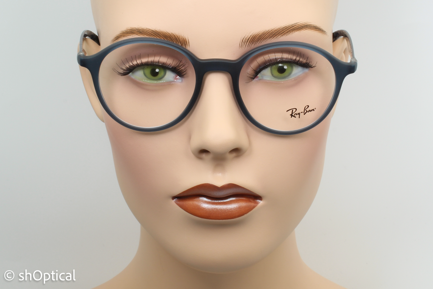 Rayban RB8904  Male Round Glasses Frame Blue and Black 50mm