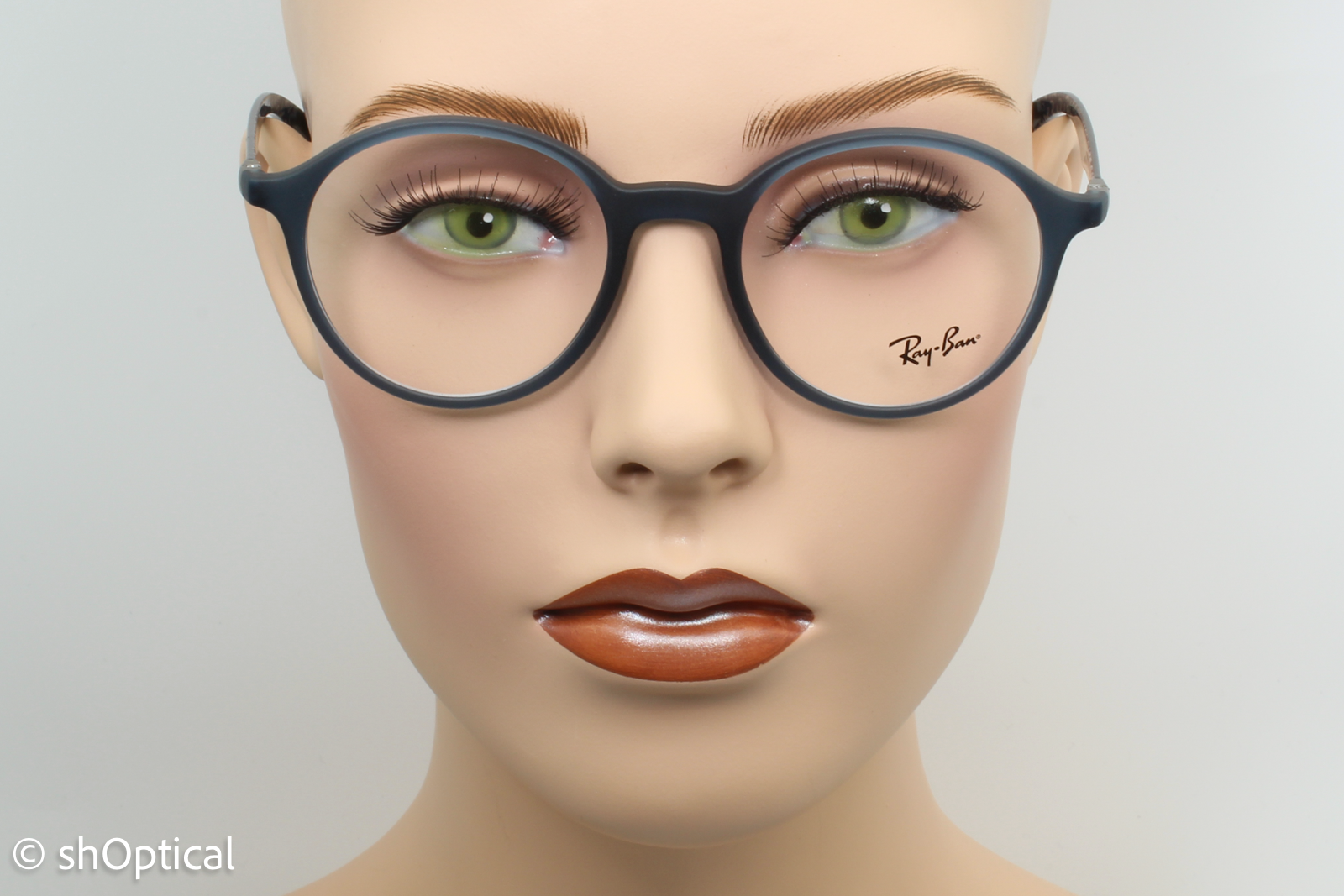 Rayban RB8904  Male Round Glasses Frame Blue and Black 50mm