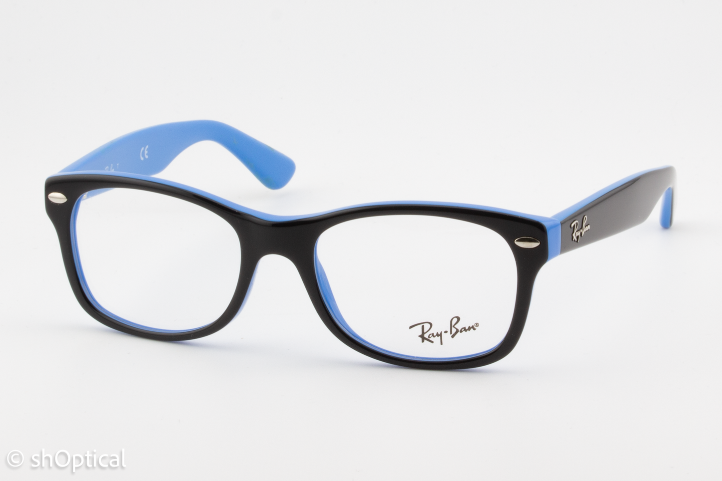Rayban-J RB1528  Unisex Square Glasses Frame Blue 46mm