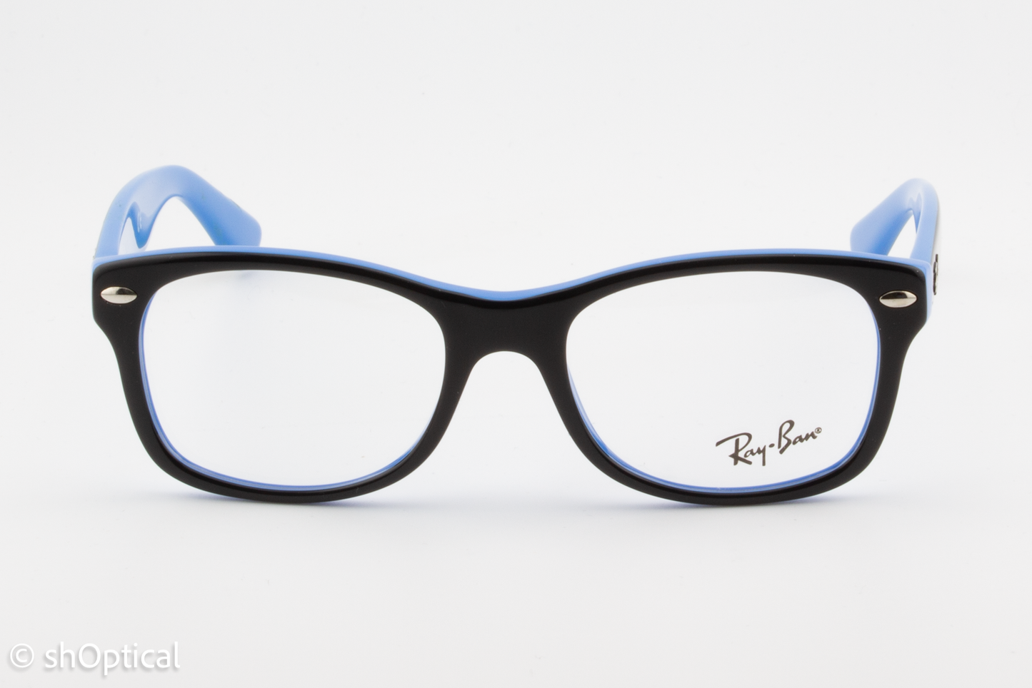 Rayban-J RB1528  Unisex Square Glasses Frame Blue 46mm