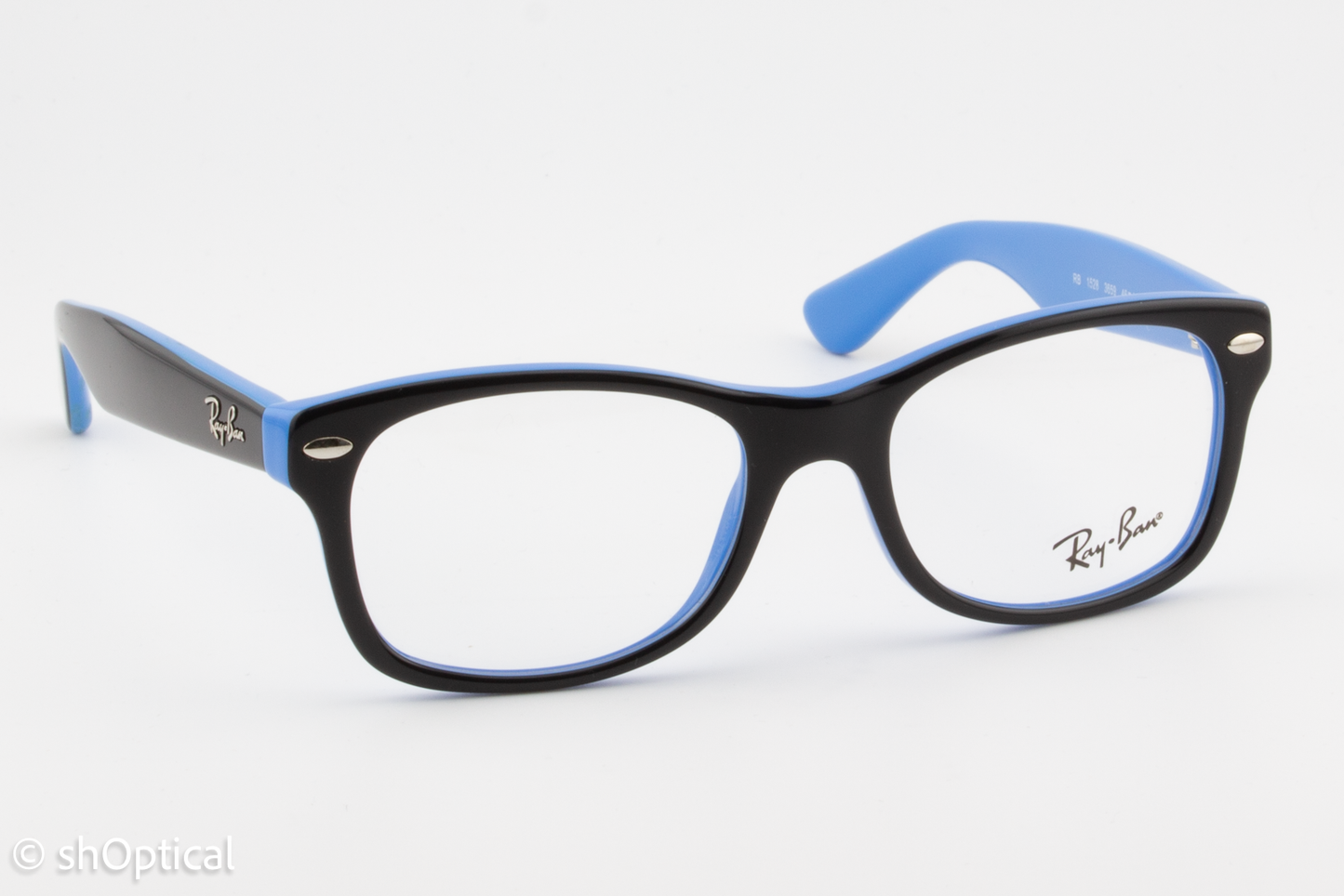 Rayban-J RB1528  Unisex Square Glasses Frame Blue 46mm