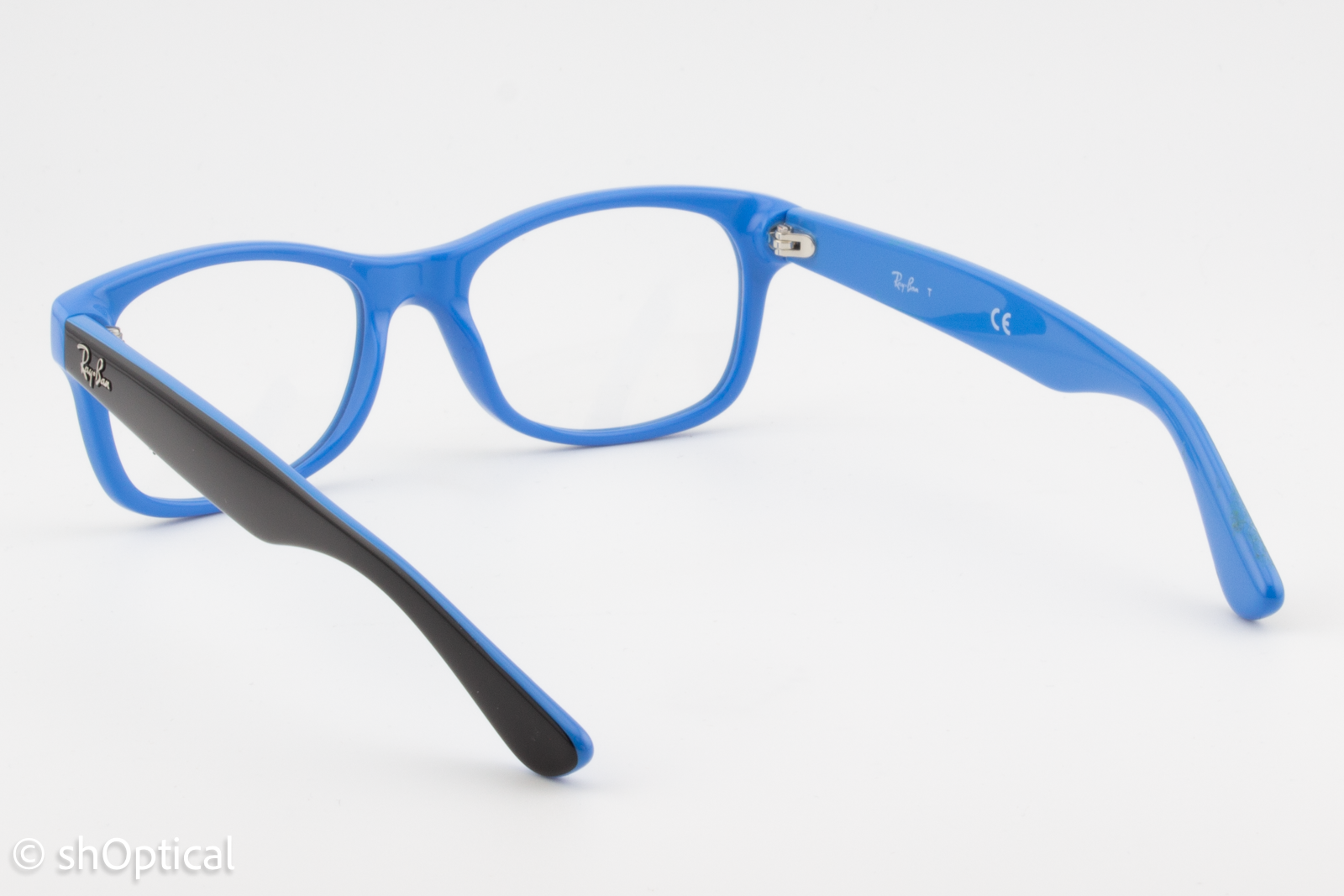 Rayban-J RB1528  Unisex Square Glasses Frame Blue 46mm