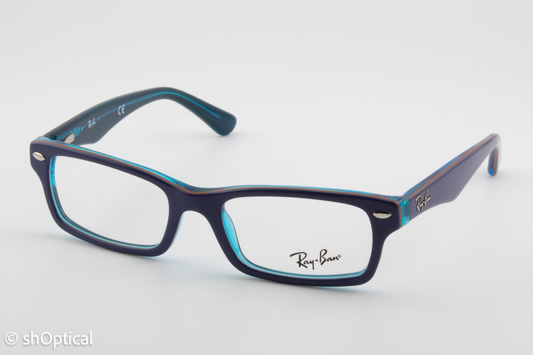 Rayban-J RB1530  Male Rectangular Glasses Frame Polished Blue 46mm