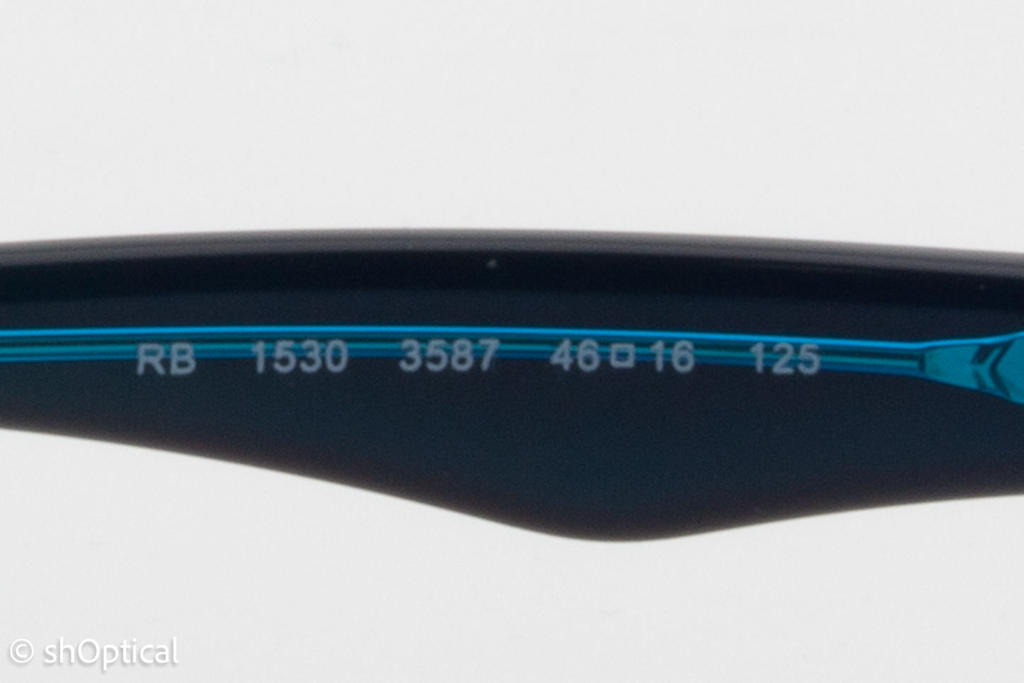 Rayban-J RB1530  Male Rectangular Glasses Frame Polished Blue 46mm