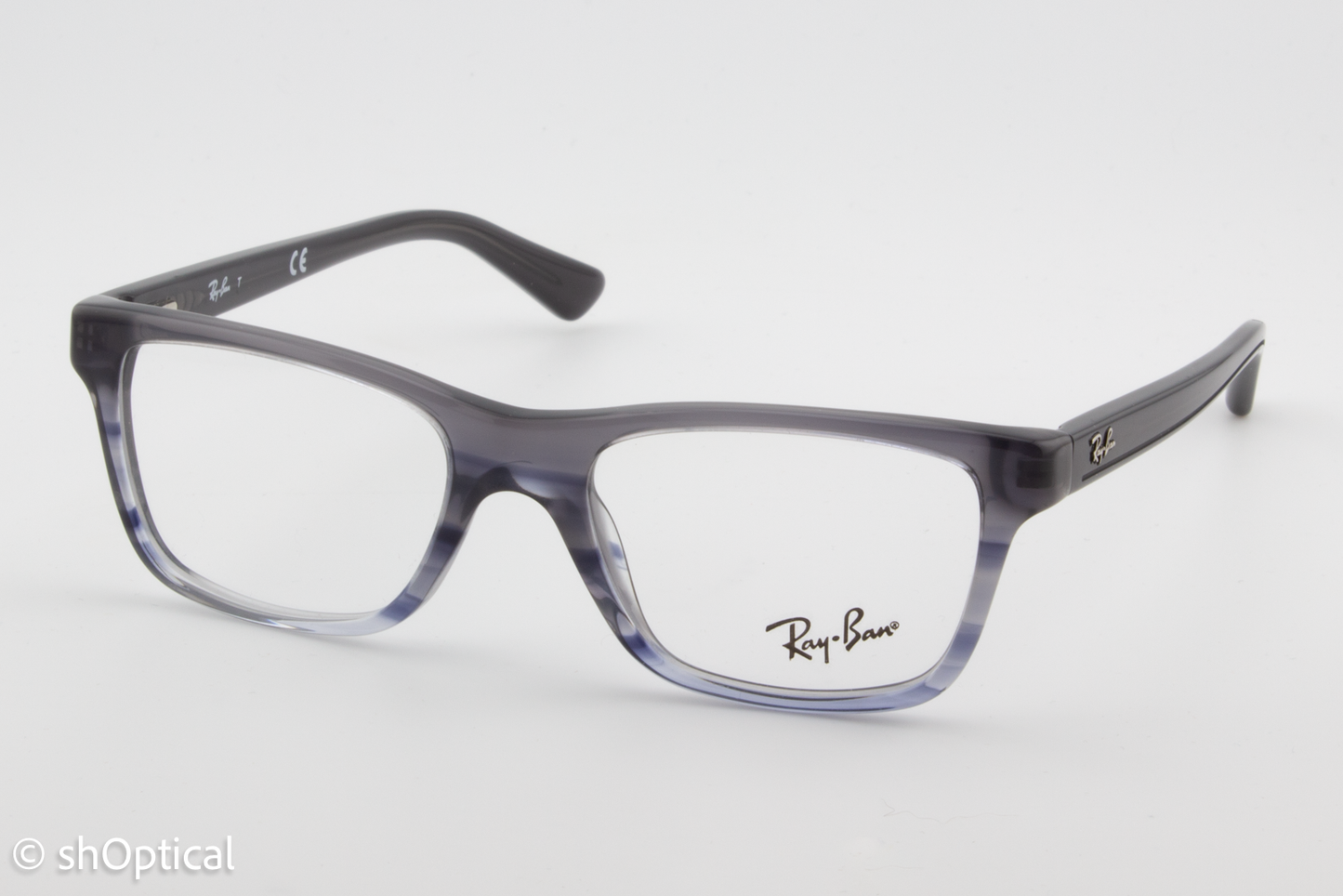 Rayban-J RB1536  Female Square Glasses Frame Grey Blue 46mm
