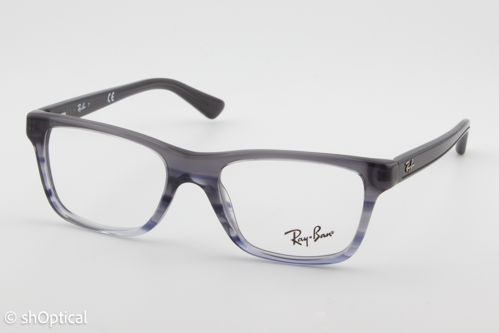 Rayban-J RB1536  Female Square Glasses Frame Grey Blue 46mm