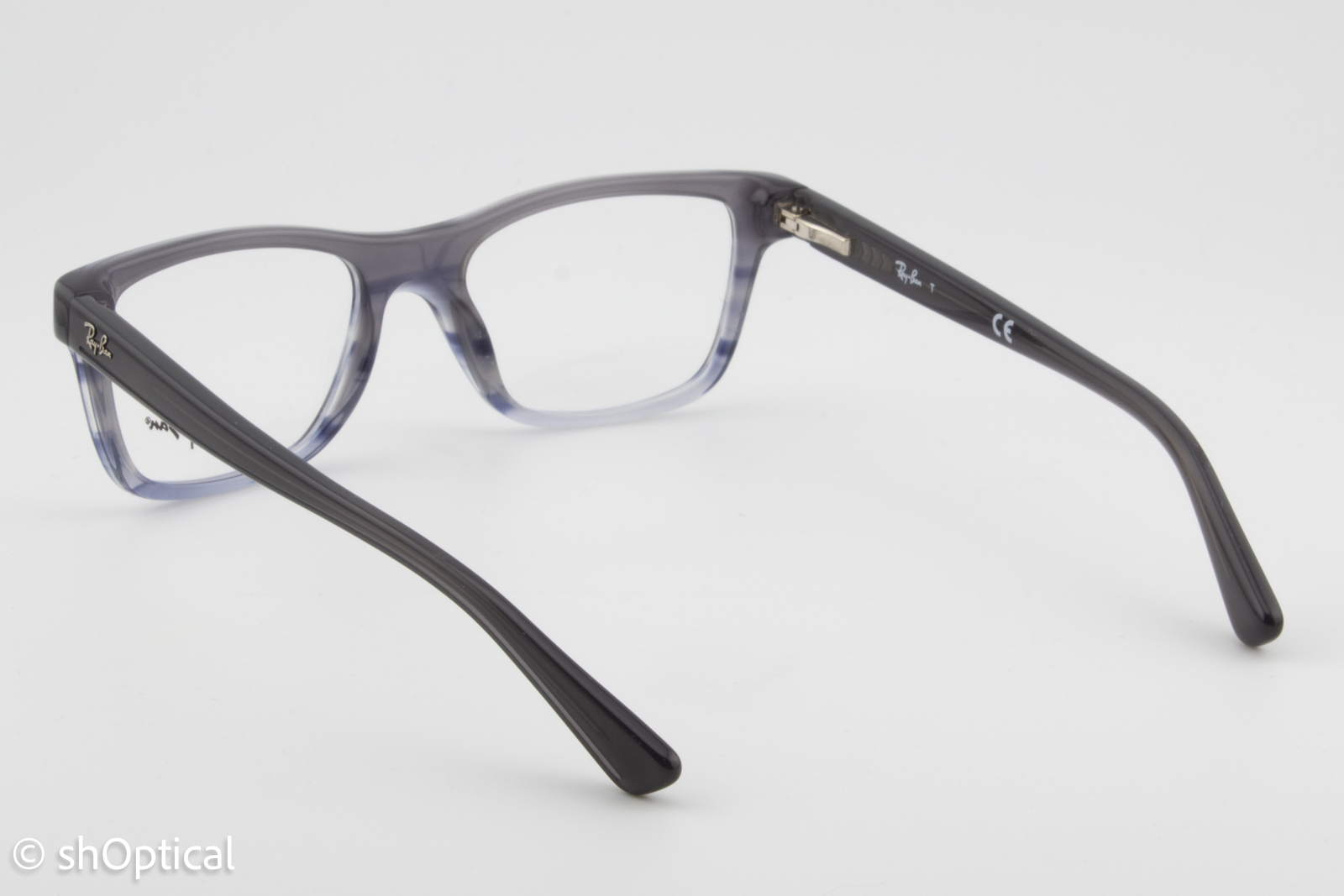 Rayban-J RB1536  Female Square Glasses Frame Grey Blue 46mm