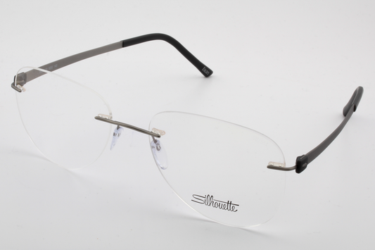 Silhouette 5452 Titan Accent (CM)  Unisex Aviator Glasses Frame Slate 55mm