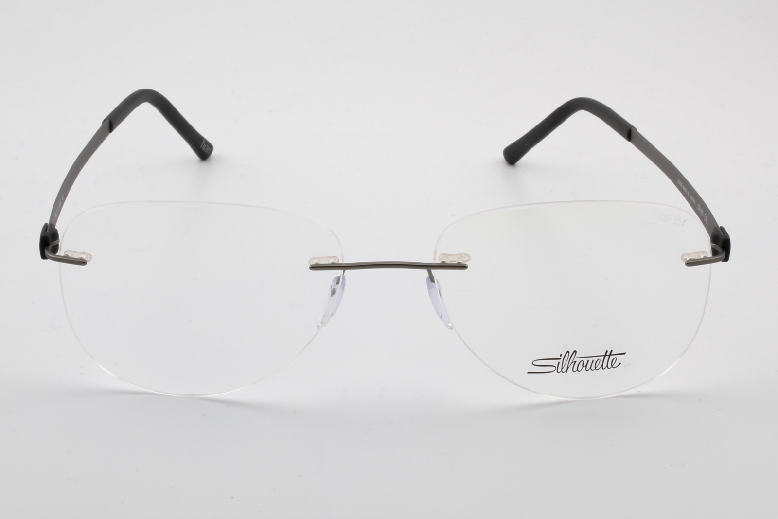 Silhouette 5452 Titan Accent (CM)  Unisex Aviator Glasses Frame Slate 55mm