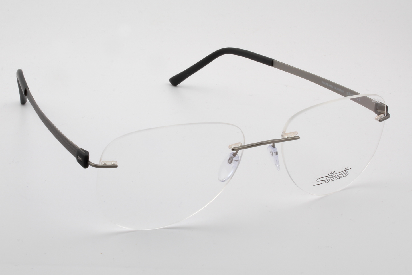 Silhouette 5452 Titan Accent (CM)  Unisex Aviator Glasses Frame Slate 55mm