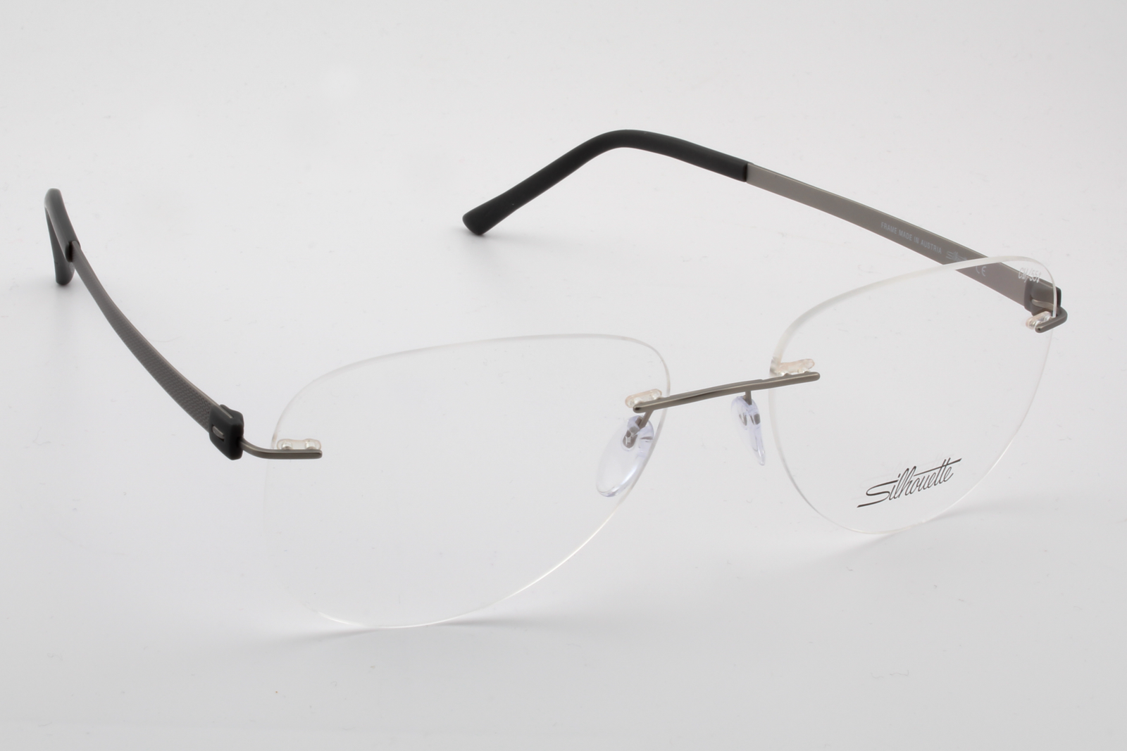 Silhouette 5452 Titan Accent (CM)  Unisex Aviator Glasses Frame Slate 55mm