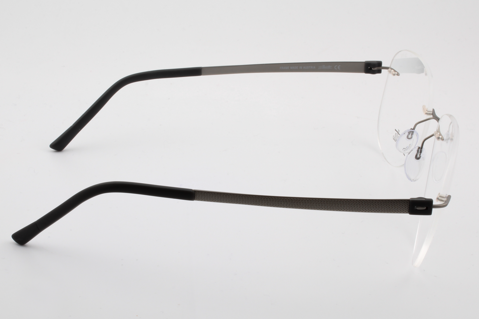 Silhouette 5452 Titan Accent (CM)  Unisex Aviator Glasses Frame Slate 55mm