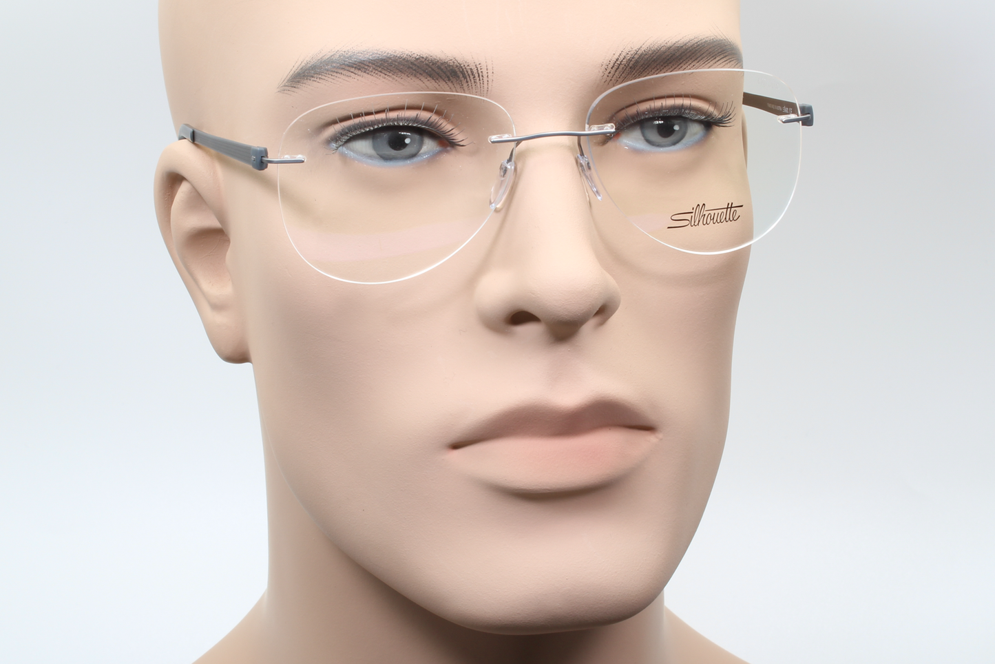 Silhouette 5452 Titan Accent (CM)  Unisex Aviator Glasses Frame Slate 55mm