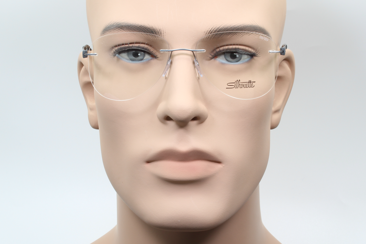 Silhouette 5452 Titan Accent (CM)  Unisex Aviator Glasses Frame Slate 55mm