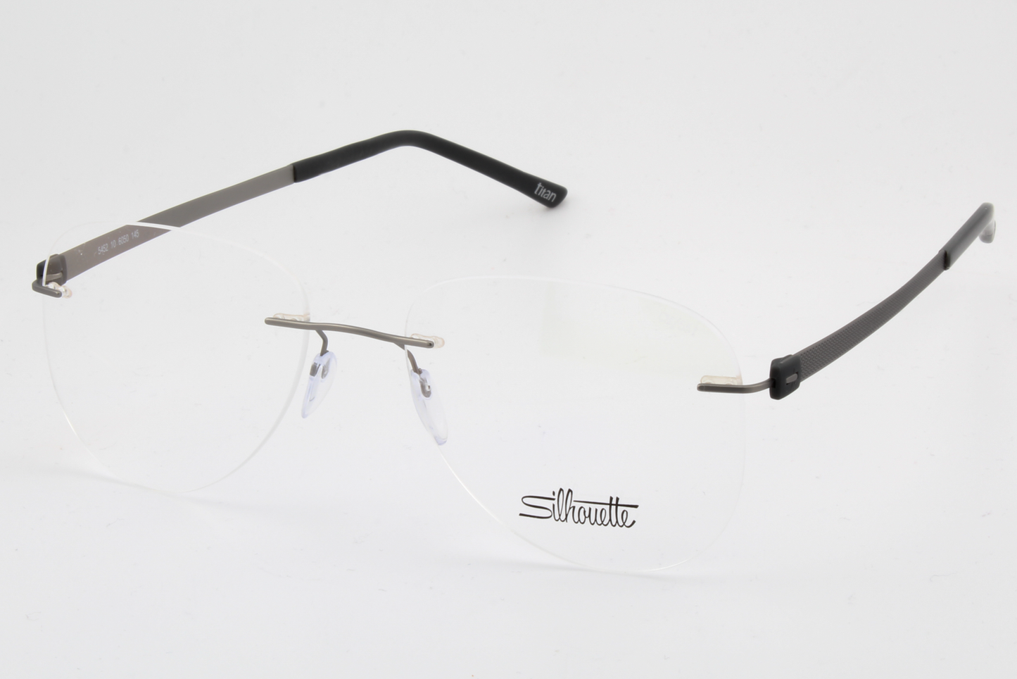 Silhouette 5452 Titan Accent (CM)  Unisex Aviator Glasses Frame Slate 55mm