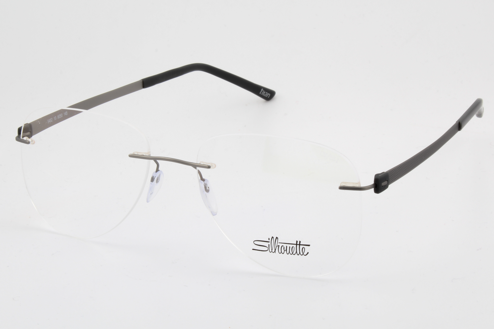 Silhouette 5452 Titan Accent (CM)  Unisex Aviator Glasses Frame Slate 55mm