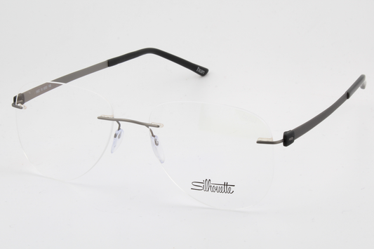 Silhouette 5452 Titan Accent (CM)  Unisex Aviator Glasses Frame Slate 55mm