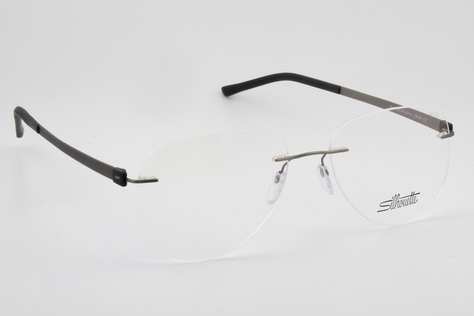 Silhouette 5452 Titan Accent (CM)  Unisex Aviator Glasses Frame Slate 55mm